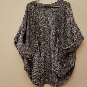 Express Black and White Sweater Large
